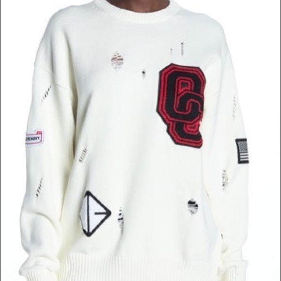 Opening Ceremony Sweaters - Opening ceremony distressed sweater